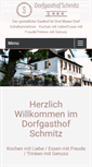 Mobile Screenshot of dorfgasthofschmitz.de