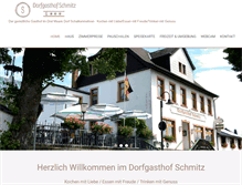 Tablet Screenshot of dorfgasthofschmitz.de